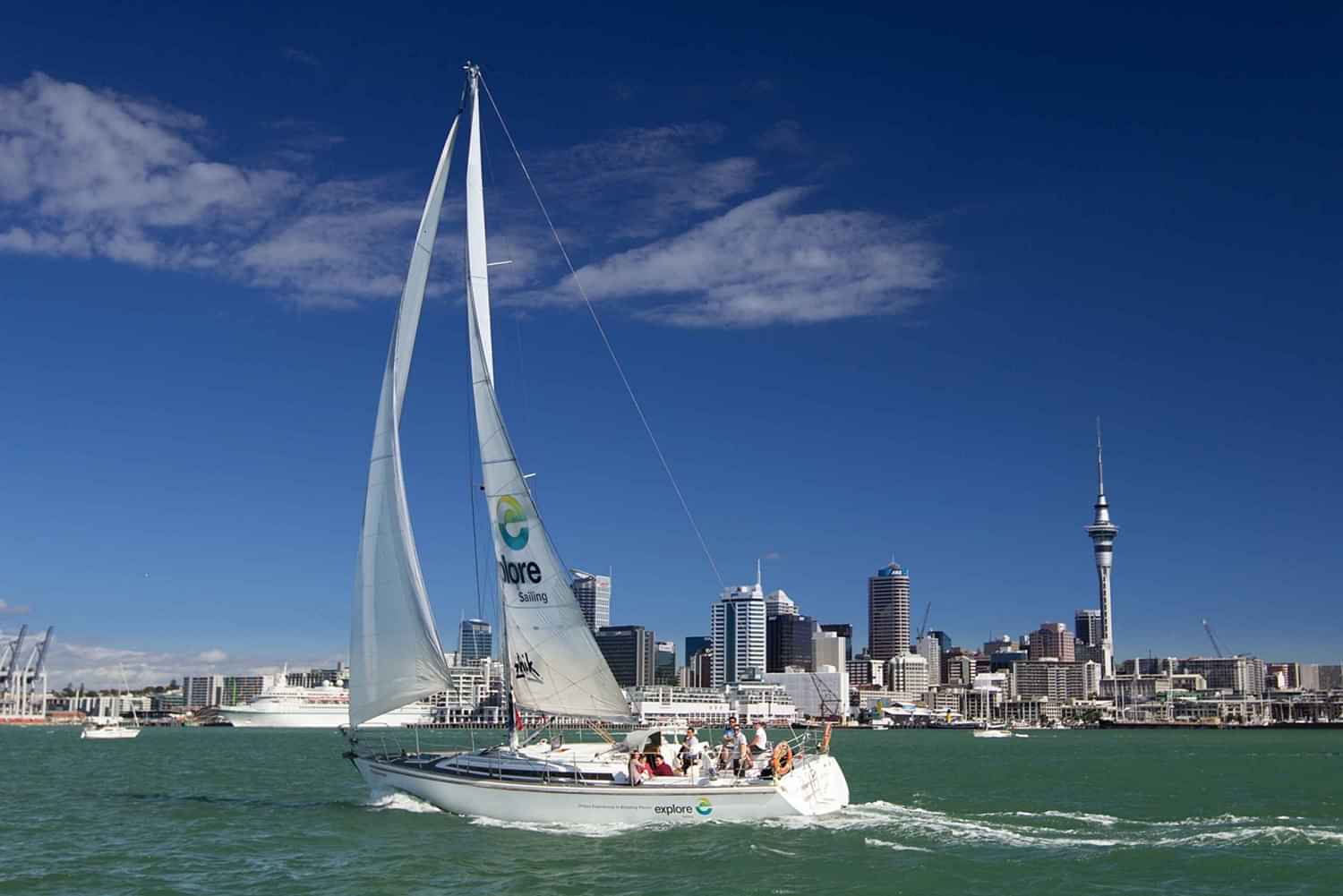 Auckland Harbour Sailboat Cruise Including Three Course Dinner