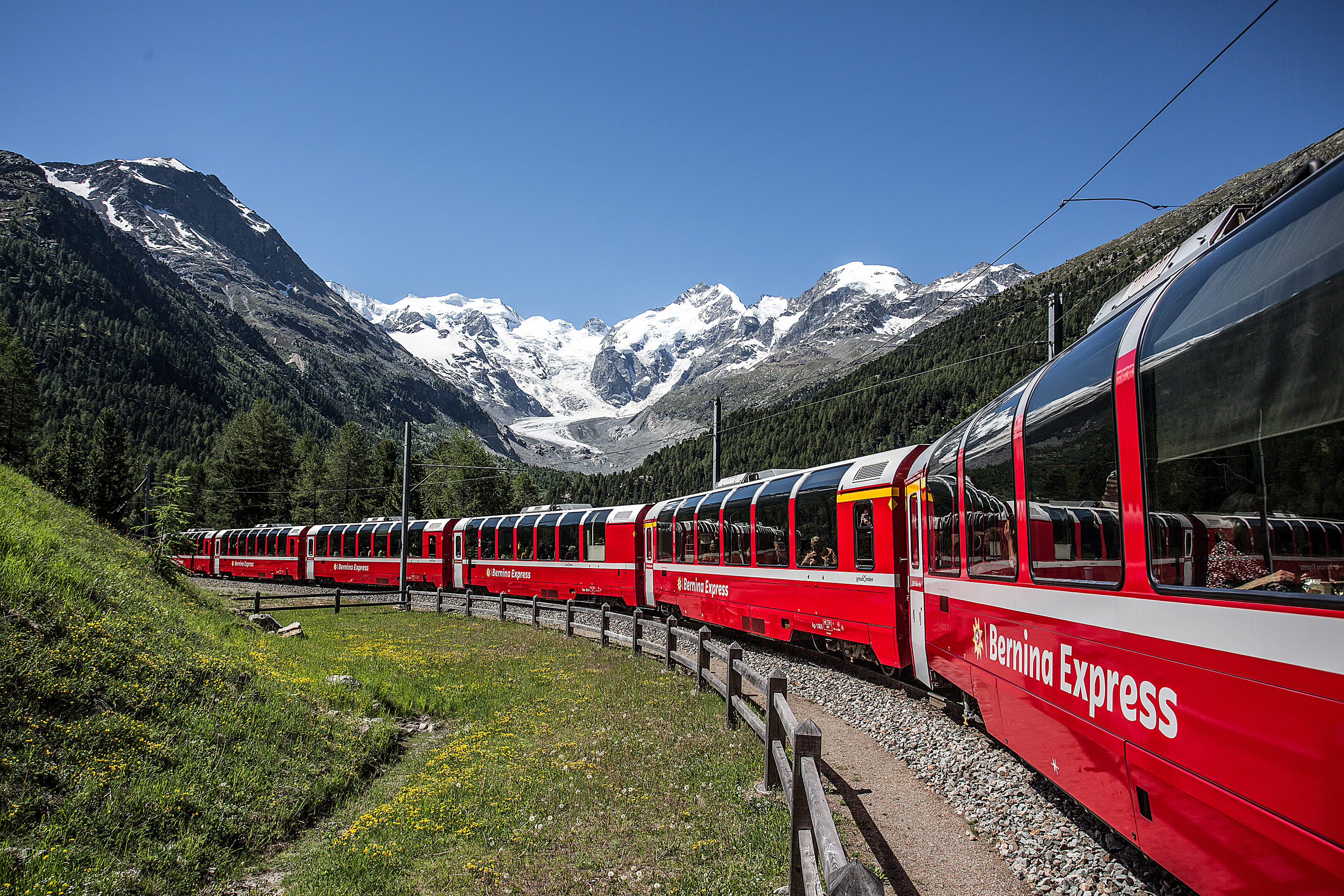 Bernina Express Train via Enroute