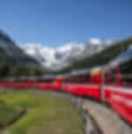 Bernina Express Train via Enroute