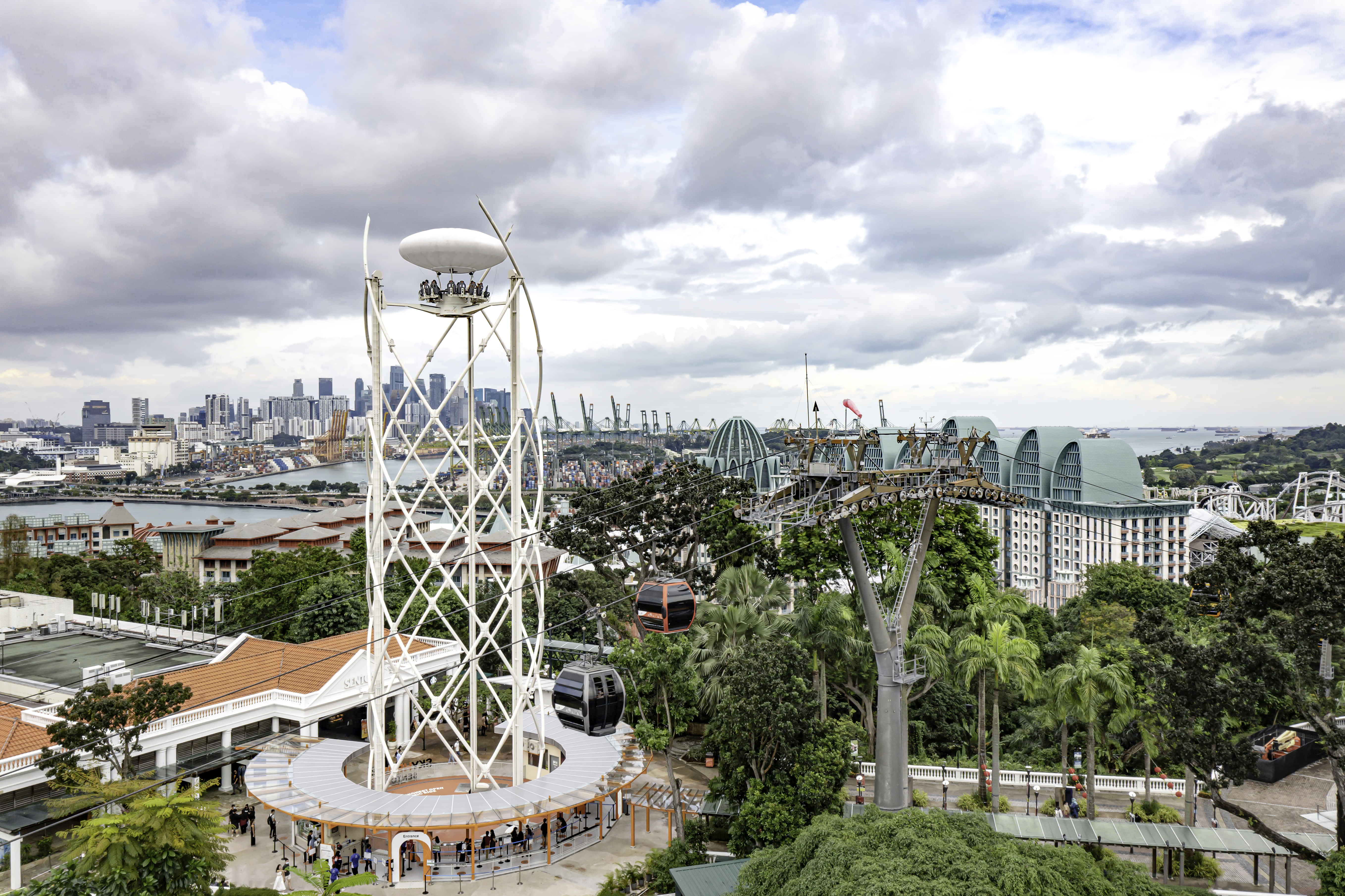 PYT Sentosa Family Combo on Seat In Coach Transfers - Cable car, Sea Aquarium, Sky Helix, Wings of time