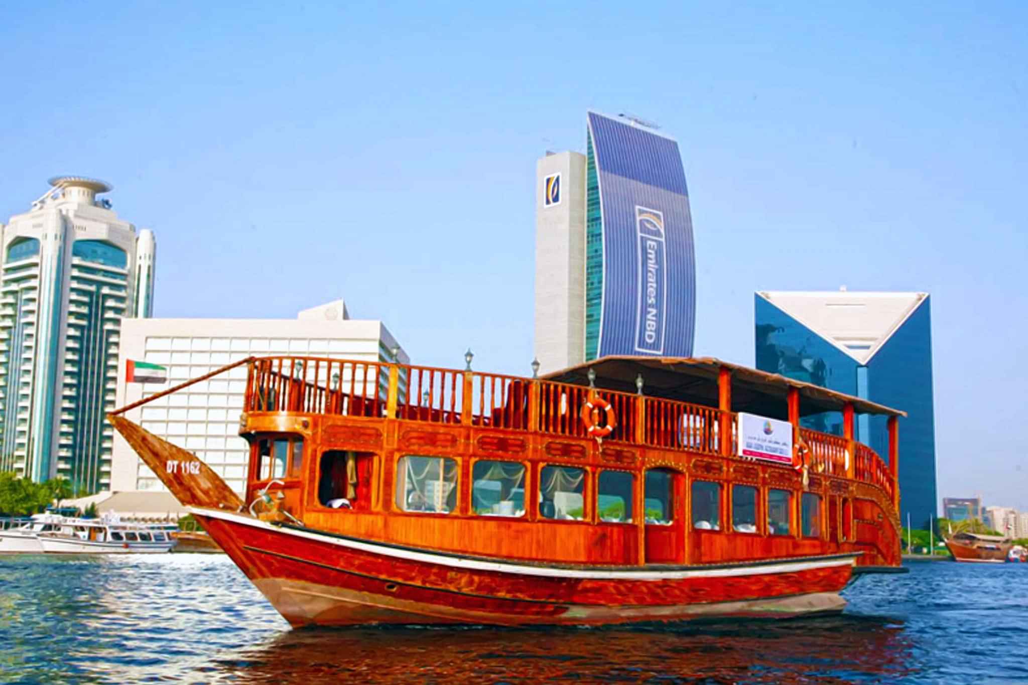 SUPER SAVER Standard Three Activity- Dubai CIty Tour, Desert Safari & Dhow Cruise by Creek with Private Transfer