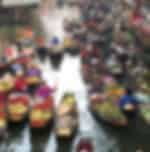 Damnern Sadauk Floating Market - Half day Tour