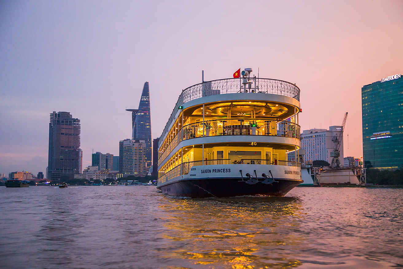 Dinner Cruise: Saigon Princess Cruise with Private transfers