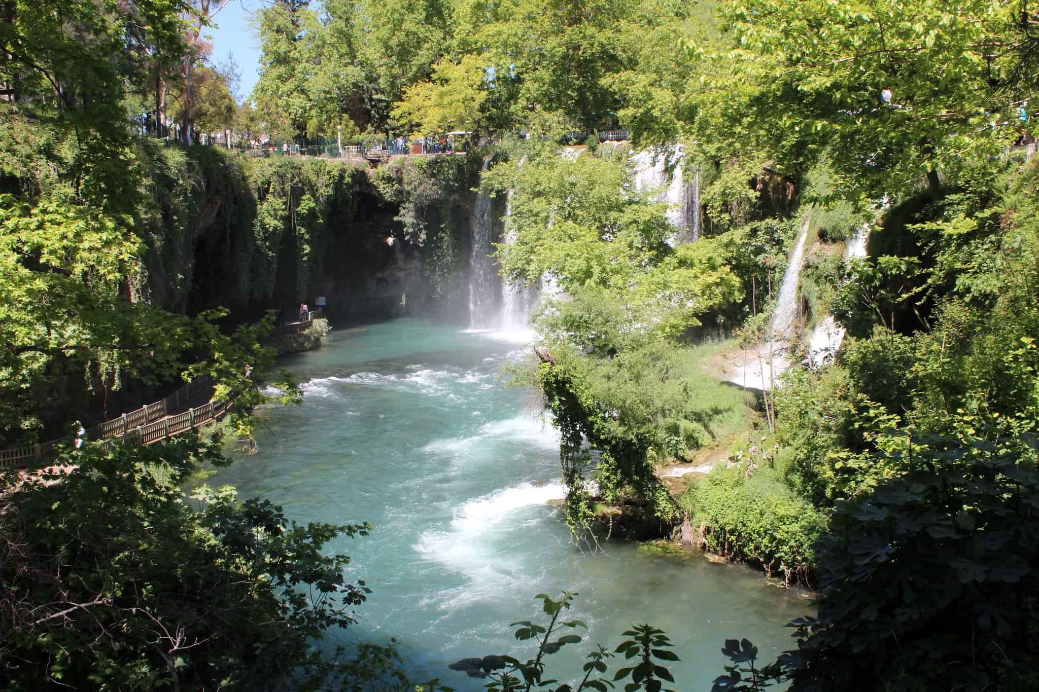 Antalya city tour with Duden Waterfall and Antalya Aquarium visit from Belek