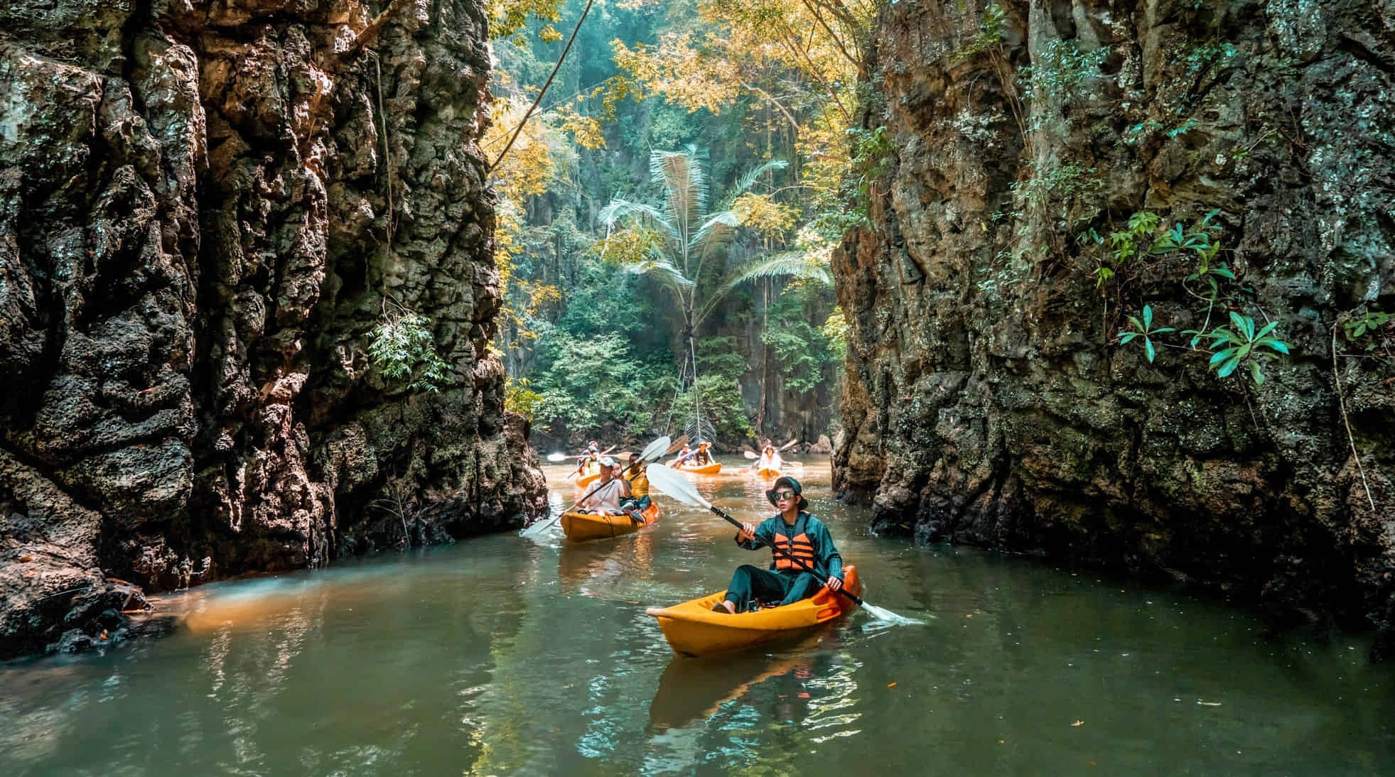 Krabi-Kayak Full day Ao thalane + Lunch (Shared Transfer)