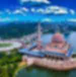 Enroute 1 hr photo stop at Putrajaya : 1 hour photo-taking in Putrajaya : pinkish Putra Mosque, Dataran Putra overlooking the Putrajaya Lake, Putra Bridge on private basis