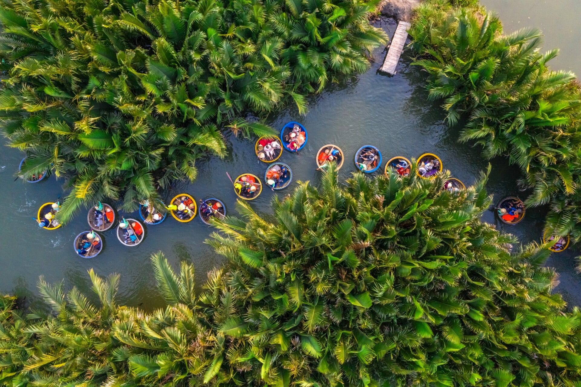 Hoi An – Cam Thanh Coconut Jungle – Hoi An City – Boat Ride – Release Flower Lantern SIC