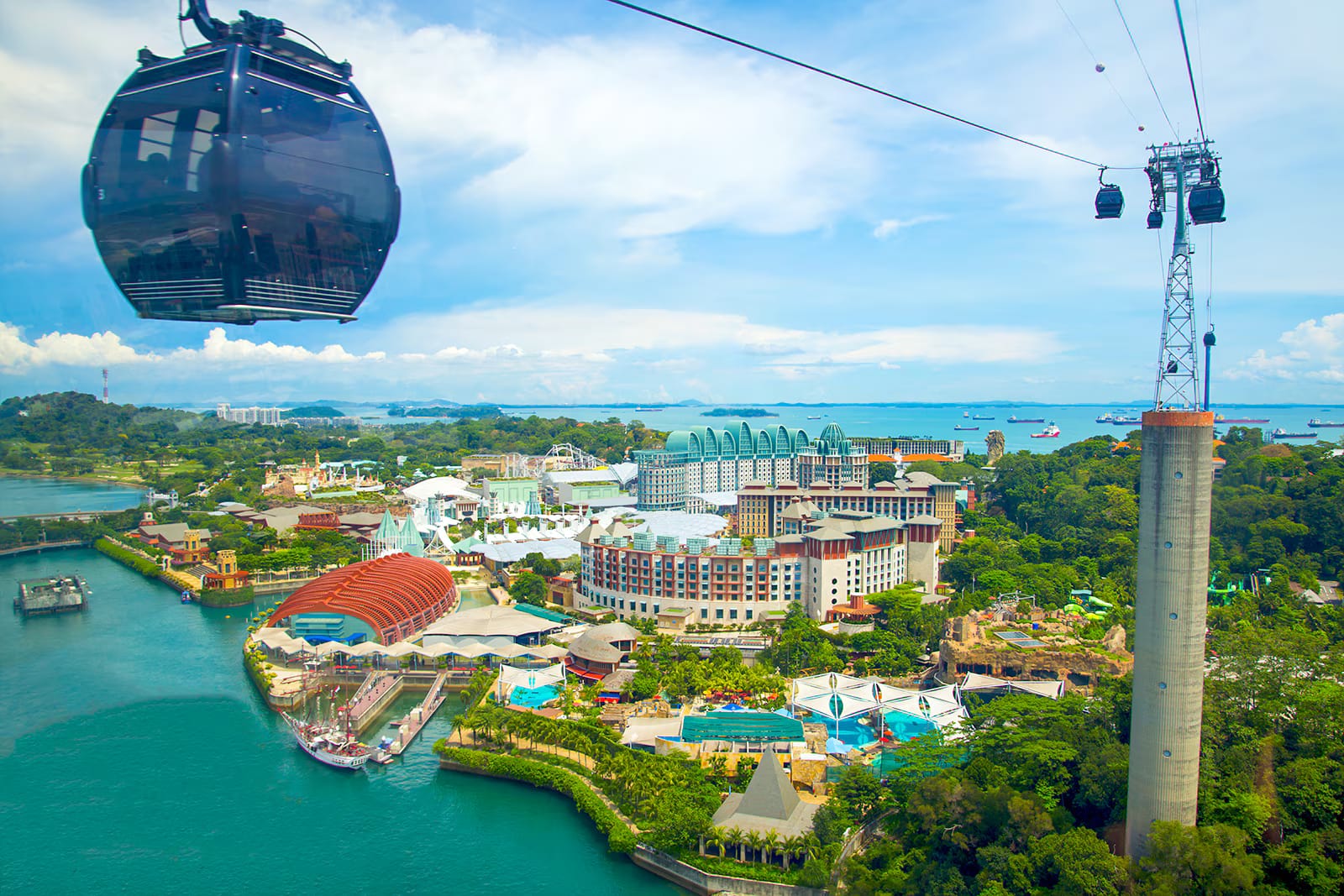 sentosa combo - cable car,wings of time,oceanarium,madamme tussads 4 in 1. tickets only