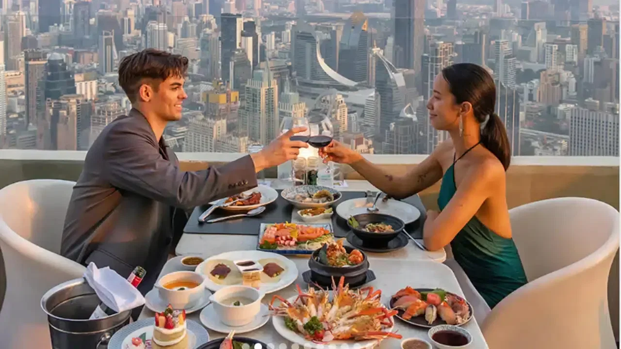 Bangkok - Roof top Dinner at Baiyoke Sky 81st Floor with Private transfers 
