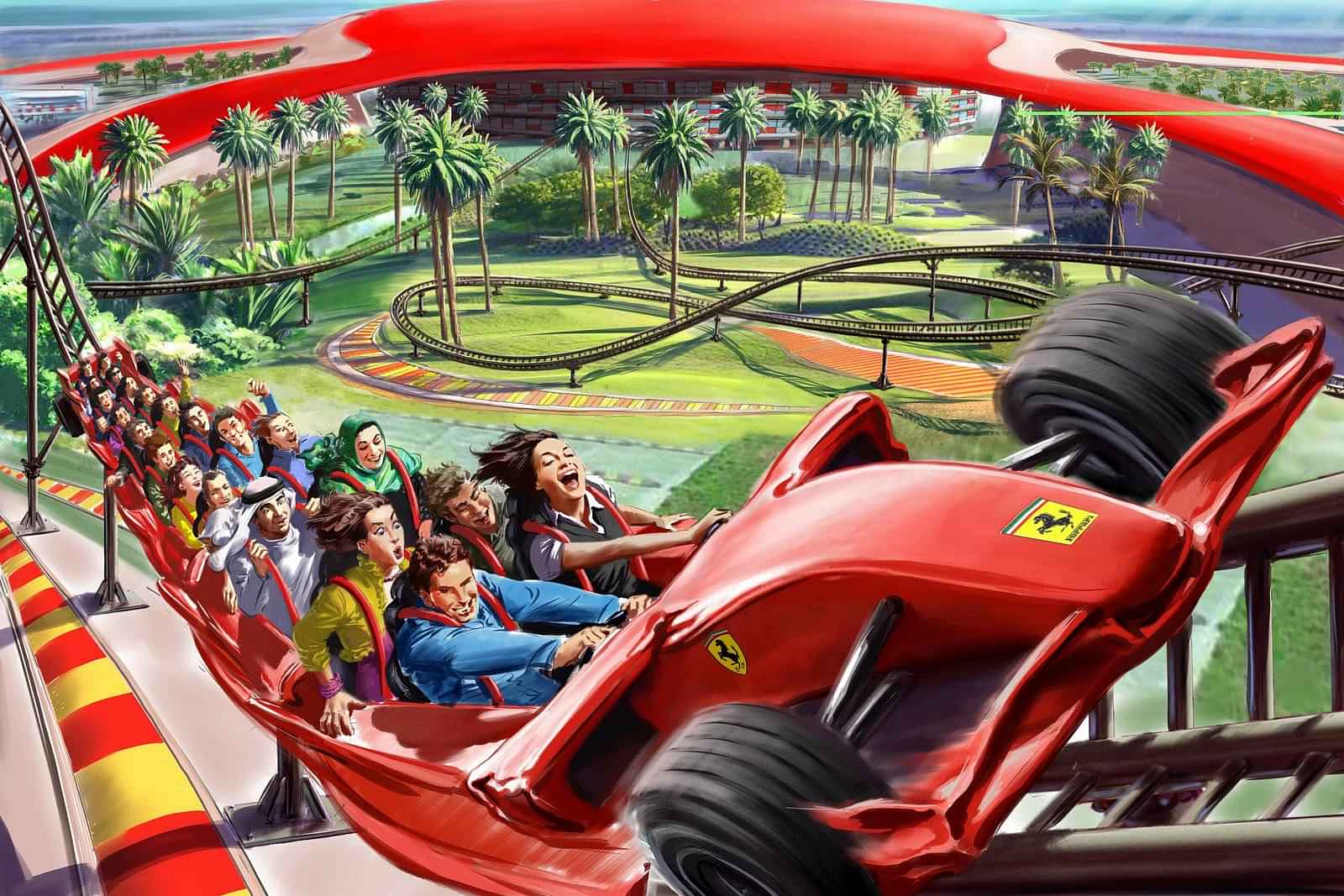 Experience Ferrari World Theme Park  ( Operates on Thurs, Sun )