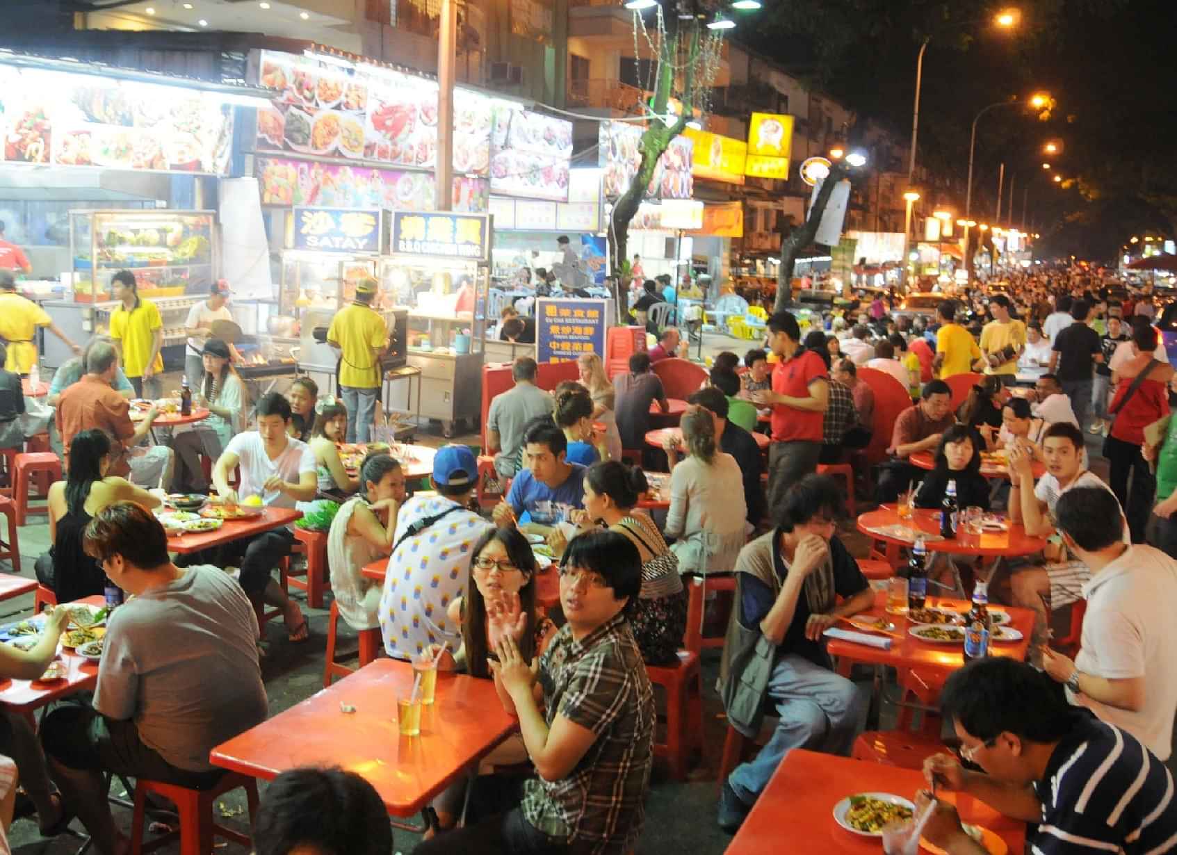 Head to a food haven at Alor Street 