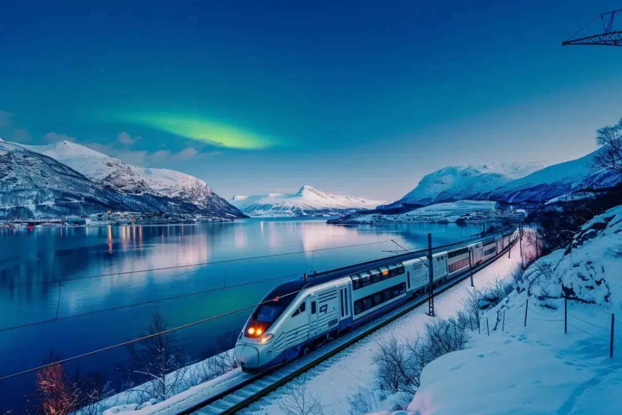 Rails, Fjords and the Arctic Night