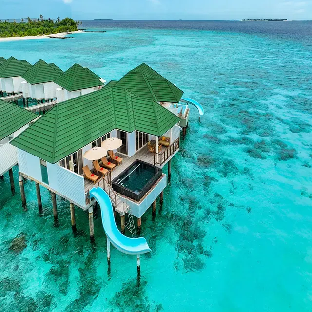 Slide Into the Ocean at Siyam World